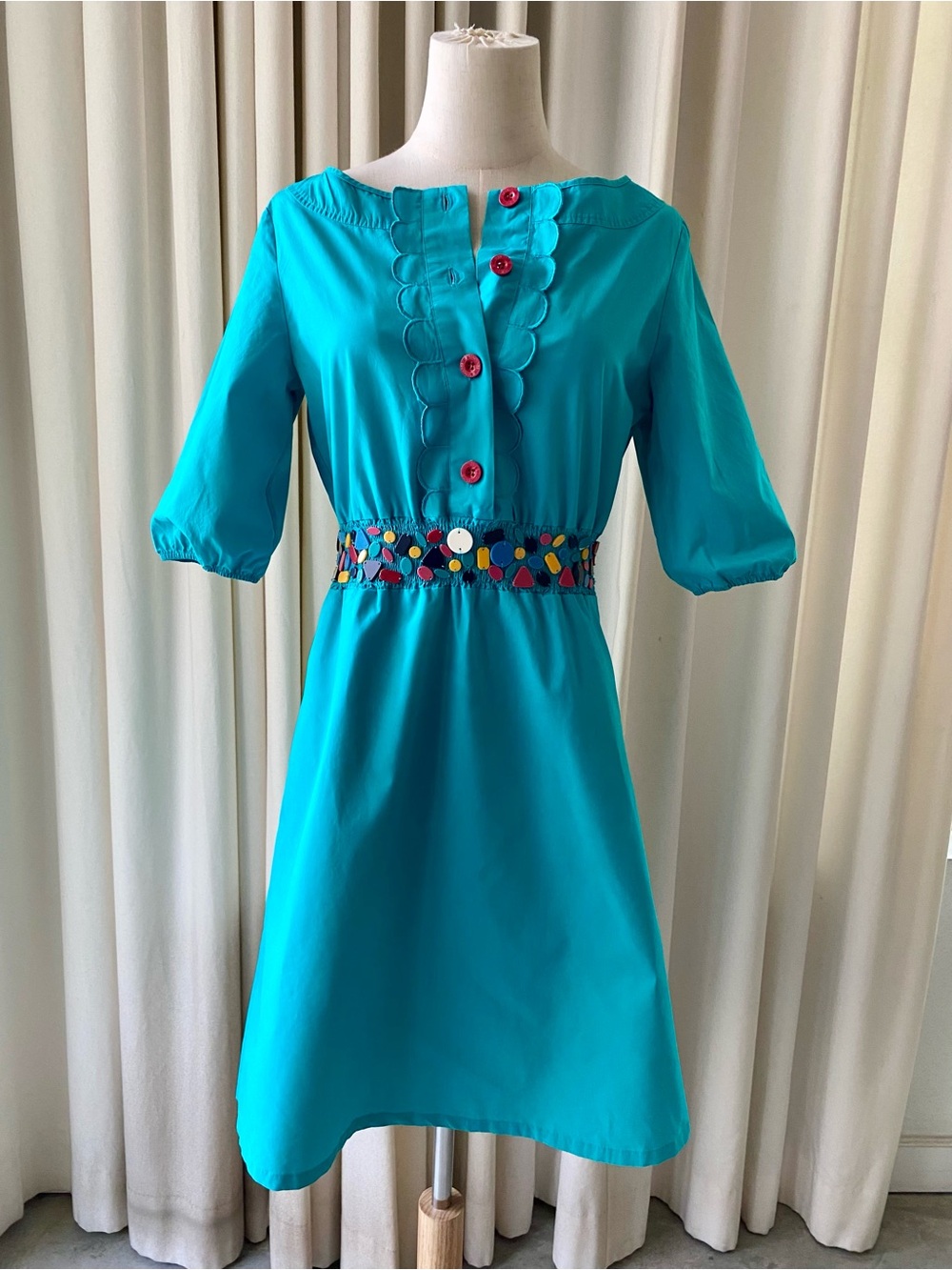 Love Moschino | Teal w/Stone Accents | Dress | Size 4